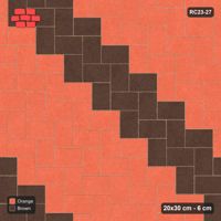 Interlock (Pasco) 20x30 cm · RC23-27 · Herringbone 90 degrees, Diagonal Bands