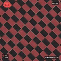 Interlock (Pasco) 20x30 cm · RC23-32 · Diagonal Stack Bond, Checker
