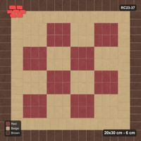 Interlock (Pasco) 20x30 cm · RC23-37 · Double Border, Vertical Panel Checker