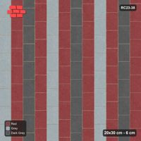 Interlock (Pasco) 20x30 cm · RC23-38 · Running Bond 1/4, Vertical Stripes