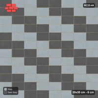 Interlock (Pasco) 20x30 cm · RC23-44 · Stack Bond, Two-Tone Steps