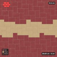 Interlock (Pasco) 20x30 cm · RC23-46 · Herringbone Feature Band, Kerb Frame