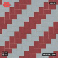 Interlock (Pasco) 20x30 cm · RC23-51 · Stepped Herringbone (3:2), Diagonal Stripes 1x