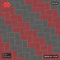 Interlock (Pasco) 20x30 cm · RC23-55 · Stepped Herringbone (3:2), Diagonal Stripes 2x