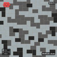 Interlock (Pasco) 20x30 cm · RC23-75 · Stepped Herringbone (3:2), Three-Tone Soft Blend