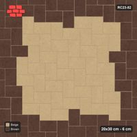 Interlock (Pasco) 20x30 cm · RC23-82 · Stepped Herringbone (3:2), Accent Edge