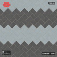Interlock (Pasco) 20x30 cm · RC23-95 · Stepped Chevron (3:2), Chevron Stripes 3x