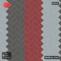 Interlock (Pasco) 20x30 cm · RC23-97 · Stepped Chevron (3:2), Three-Tone Chevron