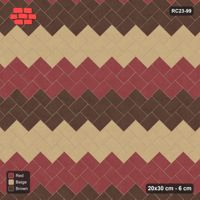 Interlock (Pasco) 20x30 cm · RC23-99 · Stepped Chevron (3:2), Three-Tone Chevron