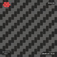 Interlock (Pasco) 20x40 cm · RC24-103 · Herringbone 90, colour by unit direction - Night Sky
