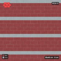 Interlock (Pasco) 20x40 cm · RC24-13 · Running bond with course stripes