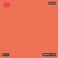 Interlock (Pasco) 20x40 cm · RC24-139 · Double basketweave, solid colour - Coral