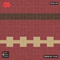 Interlock (Pasco) 20x40 cm · RC24-146 · Basketweave, twin feature bands - Tuscany