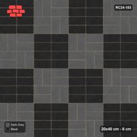 Interlock (Pasco) 20x40 cm · RC24-183 · Panel checker 80 cm, basketweave and horizontal stack panels - Night Sky