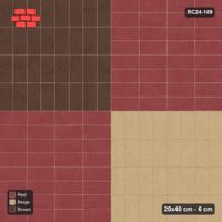 Interlock (Pasco) 20x40 cm · RC24-189 · Panel checker 160 cm, three-colour stack panels - Tuscany