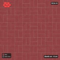 Interlock (Pasco) 20x40 cm · RC24-19 · Basketweave field, soldier border
