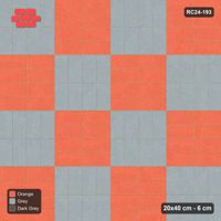 Interlock (Pasco) 20x40 cm · RC24-193 · Stack panels field with 1-course soldier border - Sunset Slate