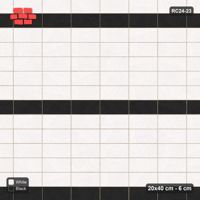 Interlock (Pasco) 20x40 cm · RC24-23 · Stack bond with wide course stripes
