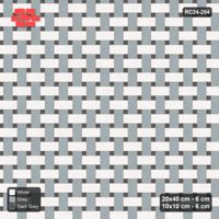 Interlock (Pasco) 20x40 cm · RC24-254 · Windmill with 10x10 Squares, 3-Tone - Monochrome