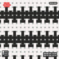 Interlock (Pasco) 20x40 cm · RC24-263 · Windmill with 10x10 Squares, Banded 3 Rows + Kerb - Tuxedo