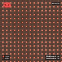 Interlock (Pasco) 20x40 cm · RC24-265 · Windmill with 10x10 Squares, 2-Tone Rotated - Burnt Clay