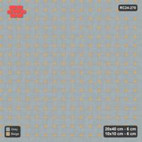 Interlock (Pasco) 20x40 cm · RC24-270 · Windmill with 10x10 Squares, 2-Tone - Warm Grey