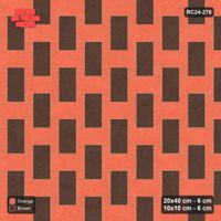 Interlock (Pasco) 20x40 cm · RC24-276 · Windmill with 10x10 Squares, H/V 2-Tone + Kerb - Burnt Clay