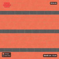 Interlock (Pasco) 20x40 cm · RC24-28 · Running bond 1/3 with kerb frame and course stripes