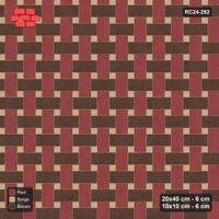 Interlock (Pasco) 20x40 cm · RC24-292 · Windmill with 10x10 Squares, 3-Tone - Tuscany