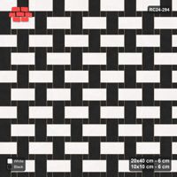 Interlock (Pasco) 20x40 cm · RC24-294 · Windmill with 10x10 Squares, H/V 2-Tone Rotated - Contrast
