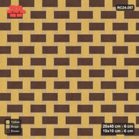 Interlock (Pasco) 20x40 cm · RC24-297 · Windmill with 10x10 Squares, 3-Tone Rotated - Harvest Gold