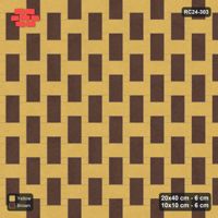 Interlock (Pasco) 20x40 cm · RC24-303 · Windmill with 10x10 Squares, H/V 2-Tone + Kerb - Harvest