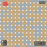 Interlock (Pasco) 20x40 cm · RC24-306 · Windmill with 10x10 Squares, Tonal Field + Kerb - Coastal