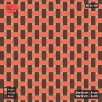 Interlock (Pasco) 20x40 cm · RC24-309 · Windmill with 10x10 Squares, 3-Tone Rotated + Kerb - Autumn
