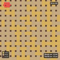Interlock (Pasco) 20x40 cm · RC24-320 · Windmill with 10x10 Squares, Tonal Field - Harvest Gold