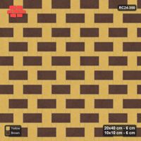 Interlock (Pasco) 20x40 cm · RC24-350 · Windmill with 10x10 Squares, H/V 2-Tone Rotated - Harvest