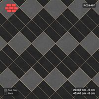 Interlock (Pasco) 20x40 cm · RC24-407 · 45 Degree Stacked Columns with Diagonal Slab Inlays and Kerb Frame - Night Sky