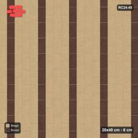 Interlock (Pasco) 20x40 cm · RC24-45 · Vertical running bond 1/2 with column stripes