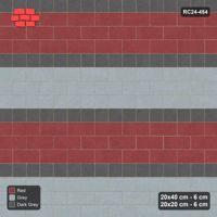 Interlock (Pasco) 20x40 cm · RC24-454 · 3+1 Plank+Square Courses, Running - Urban Brick