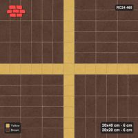 Interlock (Pasco) 20x40 cm · RC24-465 · Alternating Stack Panels 120, Square Lines - Harvest