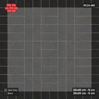 Interlock (Pasco) 20x40 cm · RC24-469 · Column-Alternating, Square Border + Kerb - Night Sky