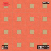 Interlock (Pasco) 20x40 cm · RC24-470 · Pinwheel, 20x20 Centres, Solid Planks - Clay Court