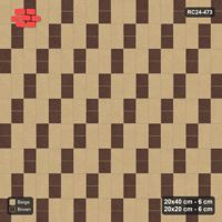 Interlock (Pasco) 20x40 cm · RC24-473 · Stack Bond, 20x20 Inserts 1 in 3 Cols - Sandstone