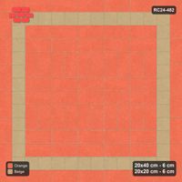 Interlock (Pasco) 20x40 cm · RC24-482 · Row-Alternating, Plank+Square Border - Clay Court