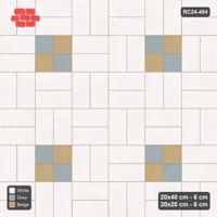 Interlock (Pasco) 20x40 cm · RC24-484 · Basketweave, Scattered 20x20 Blocks + Kerb - Coastal