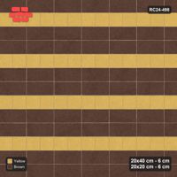 Interlock (Pasco) 20x40 cm · RC24-498 · 2+1 Plank+Square Courses, Stack + Kerb - Harvest