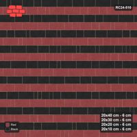 Interlock (Pasco) 20x40 cm · RC24-510 · Roman Course Mix 40/30/20/10, Alternating Courses, 400 cm