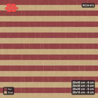 Interlock (Pasco) 20x40 cm · RC24-513 · Roman Course Mix 40/30/20/10, Alternating Courses, 360 cm