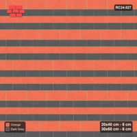 Interlock (Pasco) 20x40 cm · RC24-527 · Mixed Courses 3+1, 20x40 and 30x60, Colour per Course