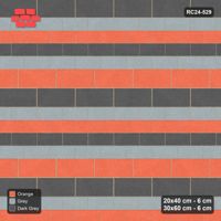 Interlock (Pasco) 20x40 cm · RC24-529 · Mixed Courses 4+2, Colour per Course